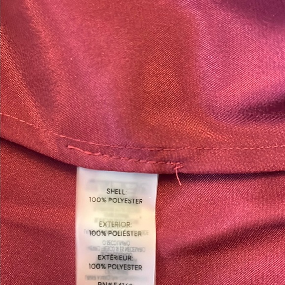 Calvin Klein Deep Red Satin Blouse Brand New - Picture 7 of 9